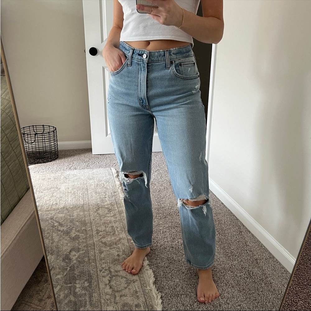 Abercrombie High Rise Mom Jeans